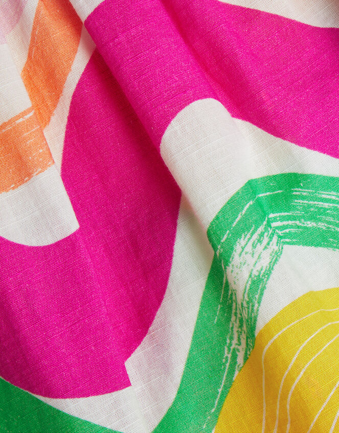 Girls Wavy Stripe Dress, Multi (BRIGHTS MULTI), large