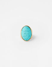 Statement Turquoise Ring, Blue (TURQUOISE), large