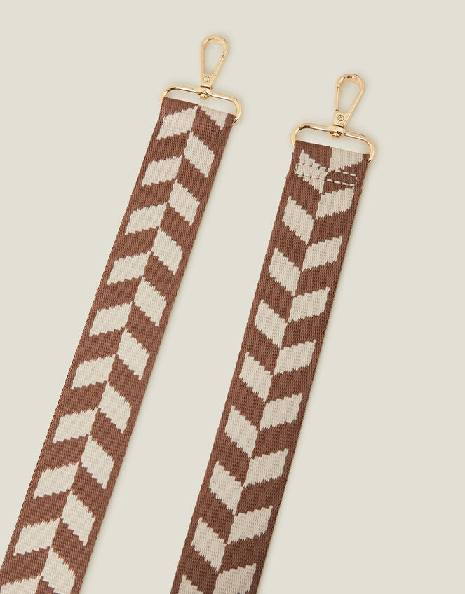 Chevron Webbing Bag Strap, , large