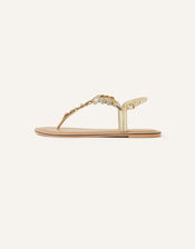 Rome Sparkle Wide Fit Sandals, White (CRYSTAL), large