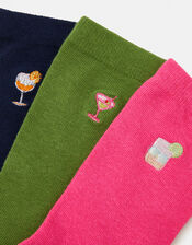 3-Pack Cocktail Socks Gift Box, , large
