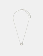Solitaire Pendant Necklace, Silver (SILVER), large