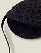 Macrame Circle Crossbody Bag, , large