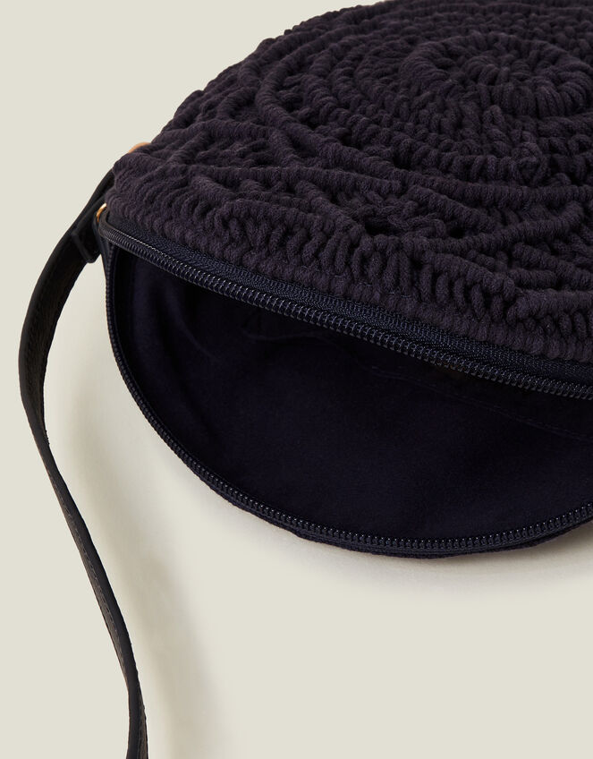 Macrame Circle Crossbody Bag, , large