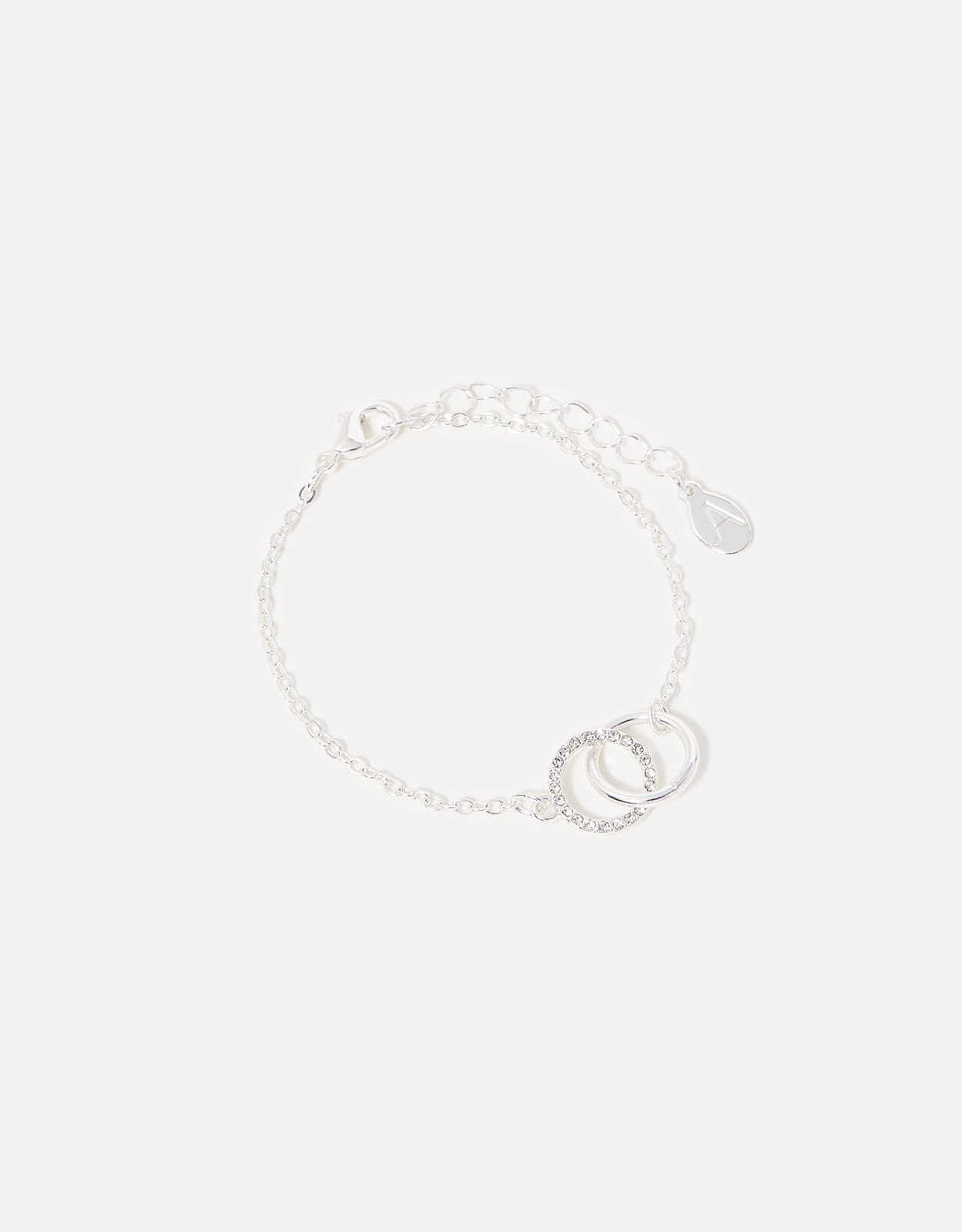Bracelet with circle deals and line through it