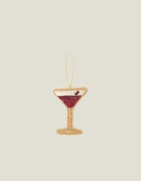Embellished Espresso Martini Hanging Decoration, , large