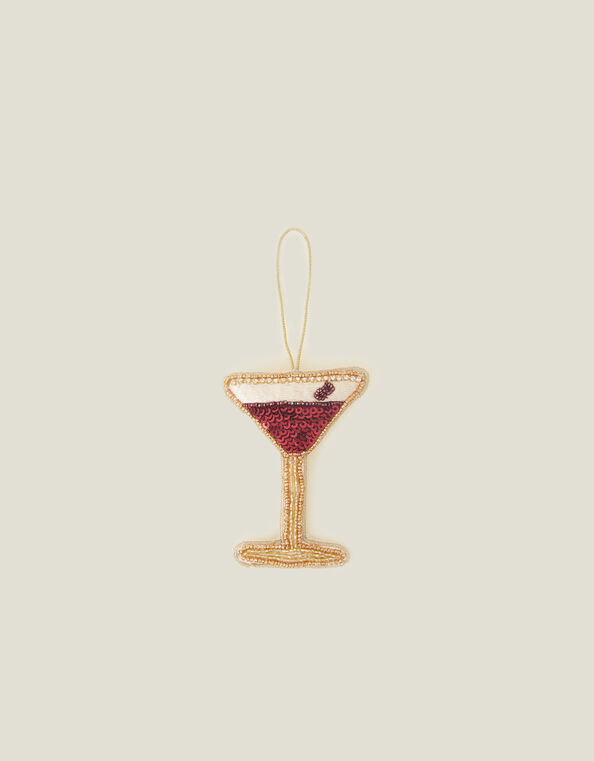 Embellished Espresso Martini Hanging Decoration, , large