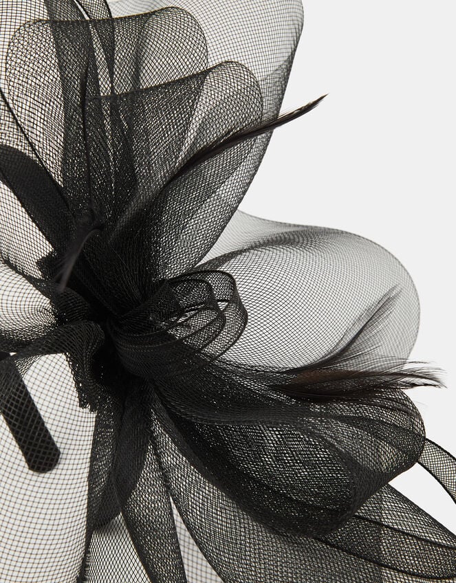 Mini Crin Fascinator, Black (BLACK), large