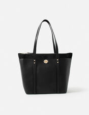 Maddox Tote Bag, Black (BLACK), large