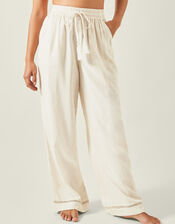 Wide Leg Beach Trousers, Camel (BEIGE), large