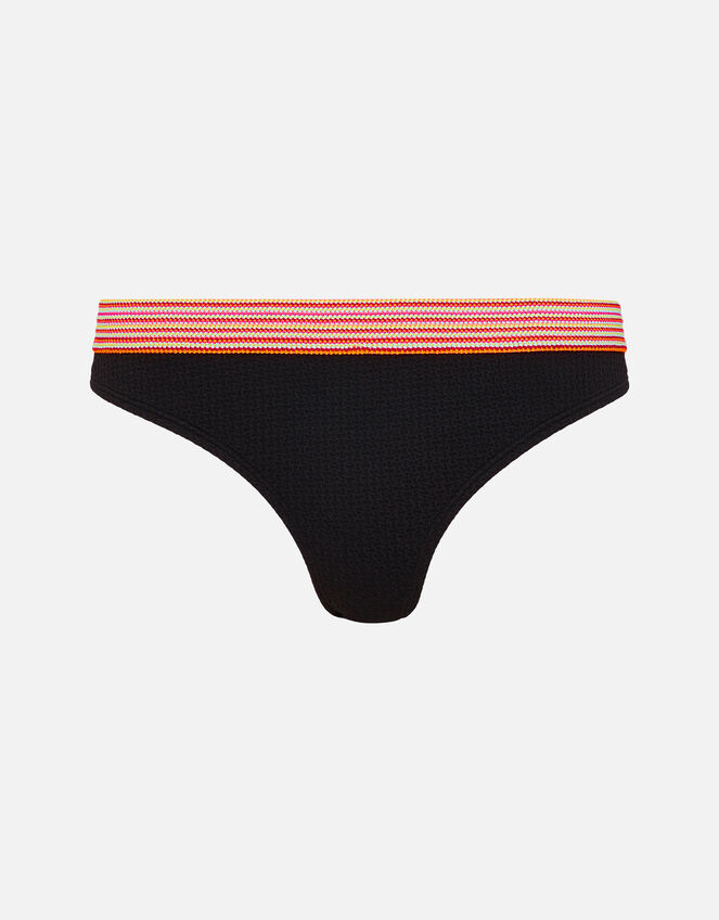 Bright Waistband Bikini Briefs, Black (BLACK), large