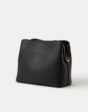 Webbing Strap Crossbody Bag , Black (BLACK), large