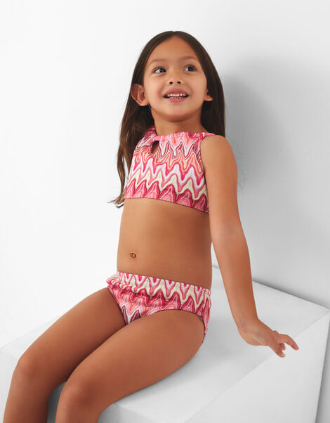 Girls Crochet Bralette Bikini Set, Multi (BRIGHTS MULTI), large
