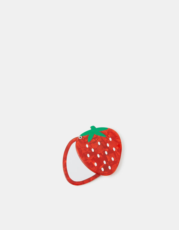 Strawberry Resin Compact Mirror, , large