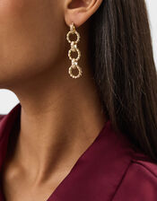 Twist Link Drop Earrings, , large