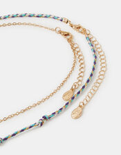 2-Pack Shell Charm Cord Necklaces, , large