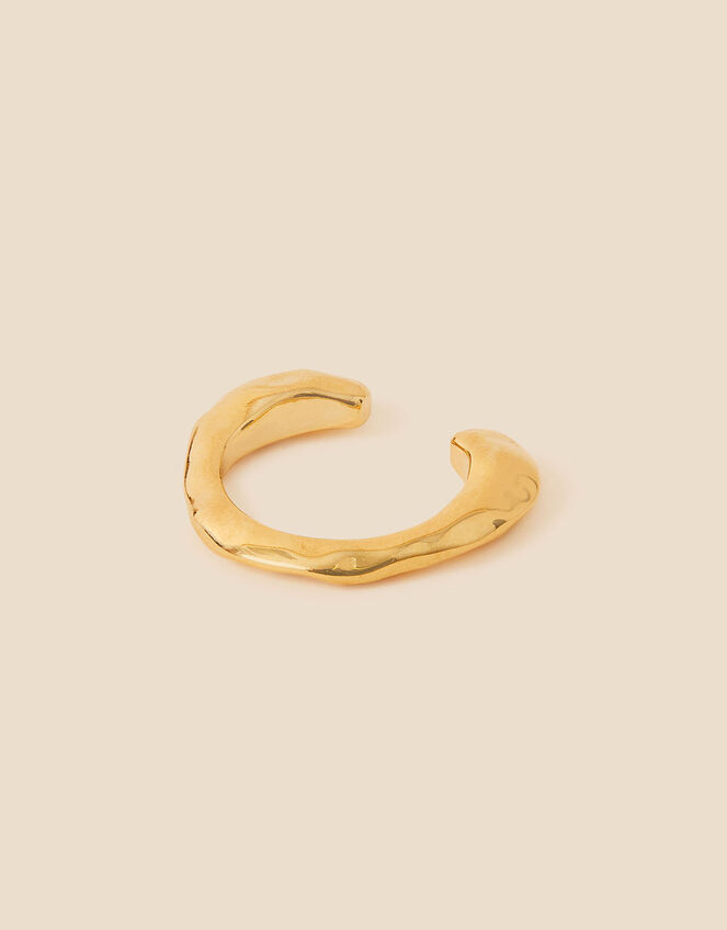 14ct GoldPlated Molten Ear Cuff Z for Accessorize Accessorize UK