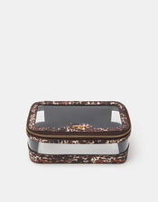 Animal Print Clear Make Up Bag, , large