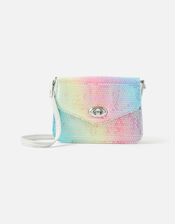 Rainbow Sequin Cross-Body Bag, , large