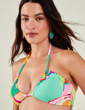 Abstract Print Bikini Top, Multi (BRIGHTS MULTI), large