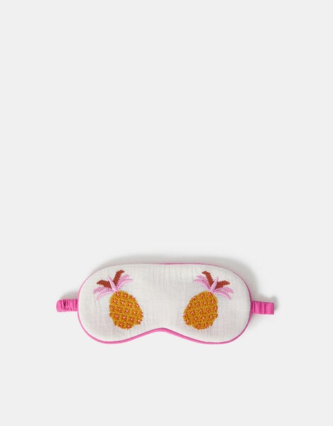 Pineapple Embroidered Sleep Mask, , large
