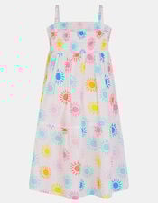 Girls Sunshine Print Dress, Multi (BRIGHTS MULTI), large