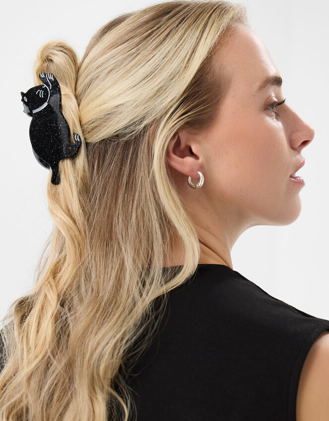 Black Cat Claw Clip, , large