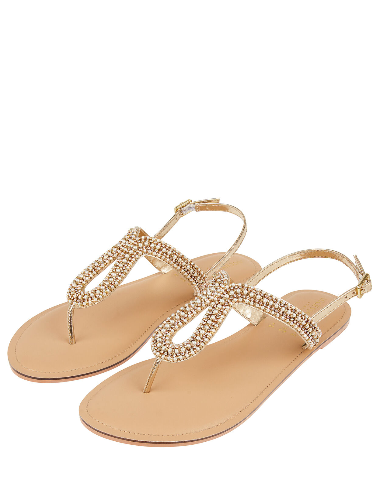 Seychelles Pearly Beaded Sandals Cream Sandals Flip Flops Accessorize UK