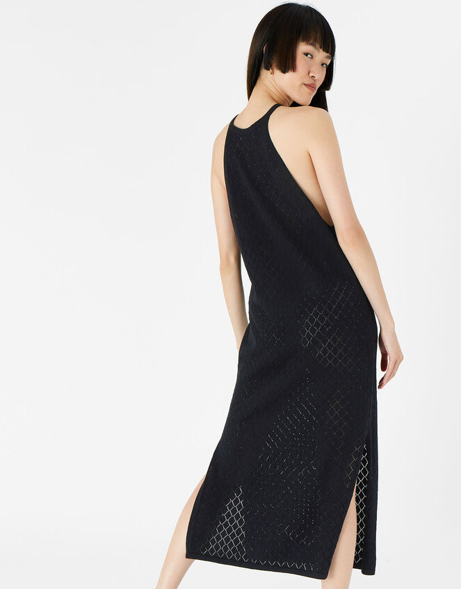 Knit Midi Dress , Black (BLACK), large