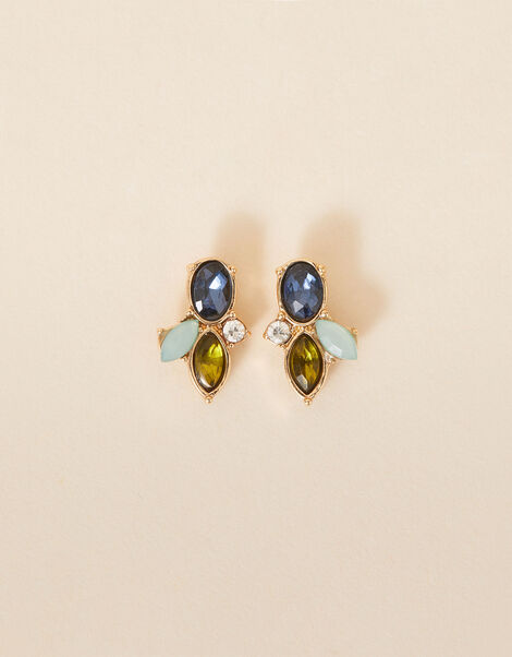 Mixed Stone Stud Earrings, , large