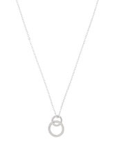 Linked Circle Pendant Necklace, , large