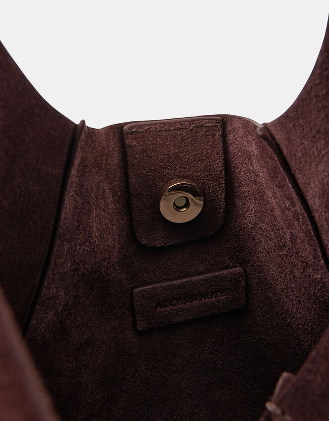 Slouchy Suede Shoulder Bag, , large