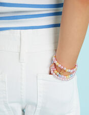 3-Pack Girls Princess Charm Bead Bracelets, , large