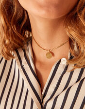 Gold-Plated Modern Heirloom Coin Choker, , large