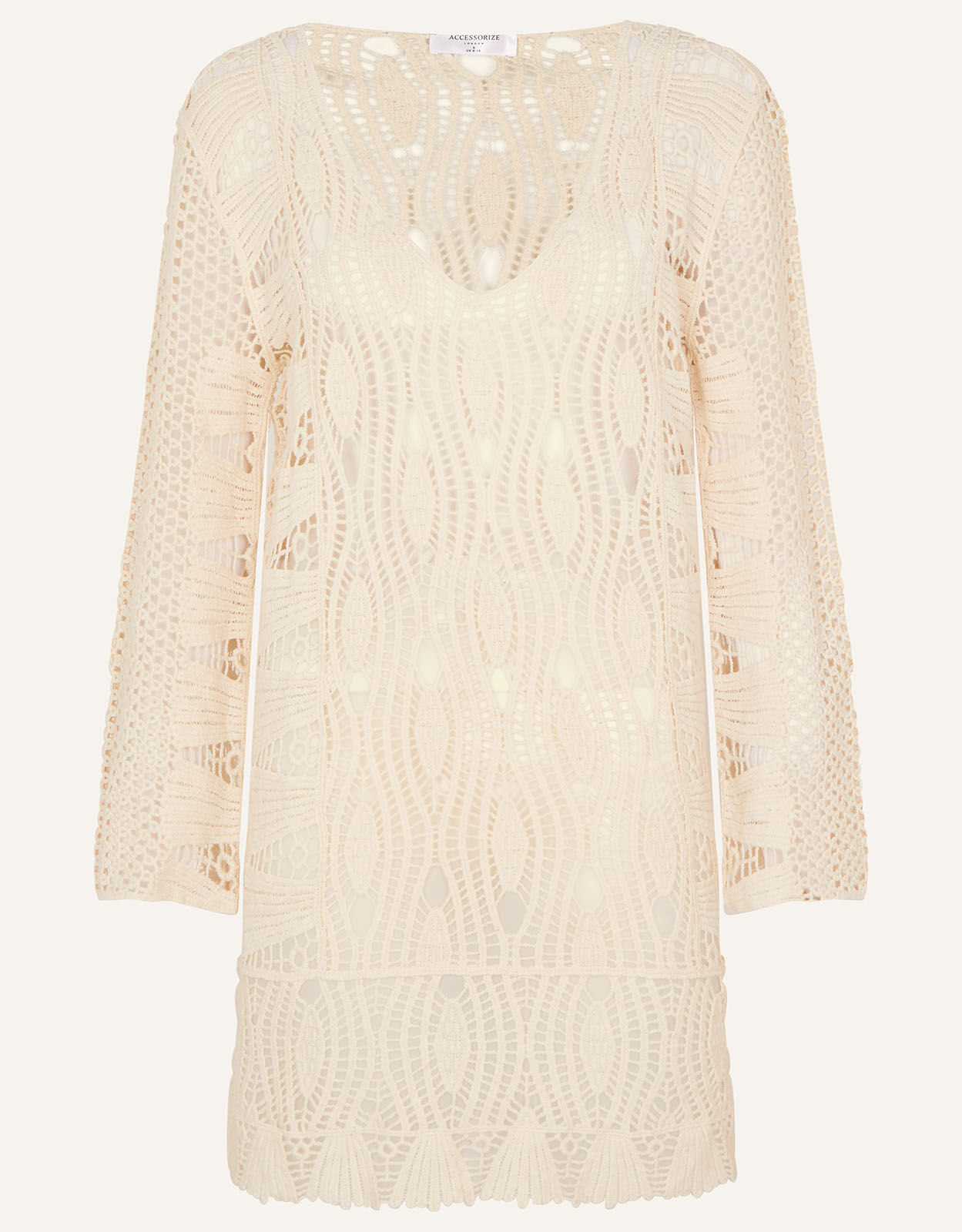 Crochet Lace Cover Up Ivory Beach kaftans Cover Ups Sarongs