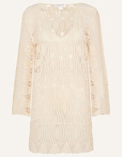 Crochet Lace Cover Up, Ivory (IVORY), large