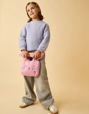 Girls Borg Bunny Shopper Bag, , large