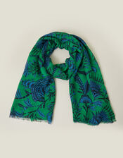 Fan Print Scarf, , large