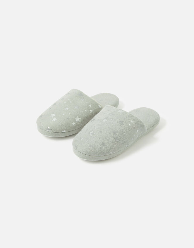 Star Mule Slippers, Grey (GREY), large