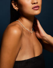 14ct Gold-Plated Bead Necklace, , large