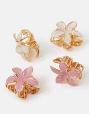 4-Pack Mini Flower Metal Claw Clips, , large