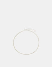 Sterling Silver Tennis Bracelet, , large