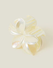 Pearly Tropical Flower Claw Clip, , large