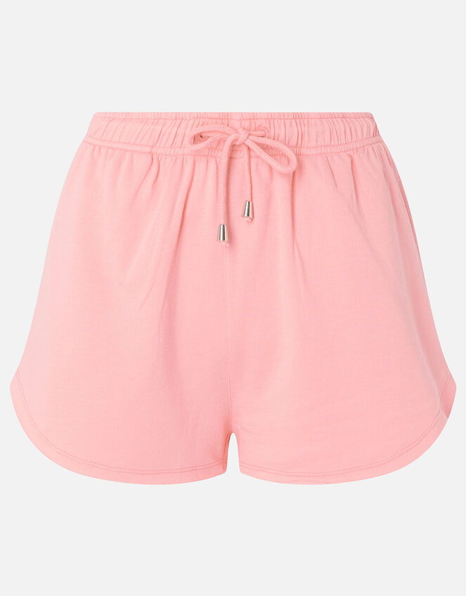 Plain Sweat Shorts, Orange (CORAL), large