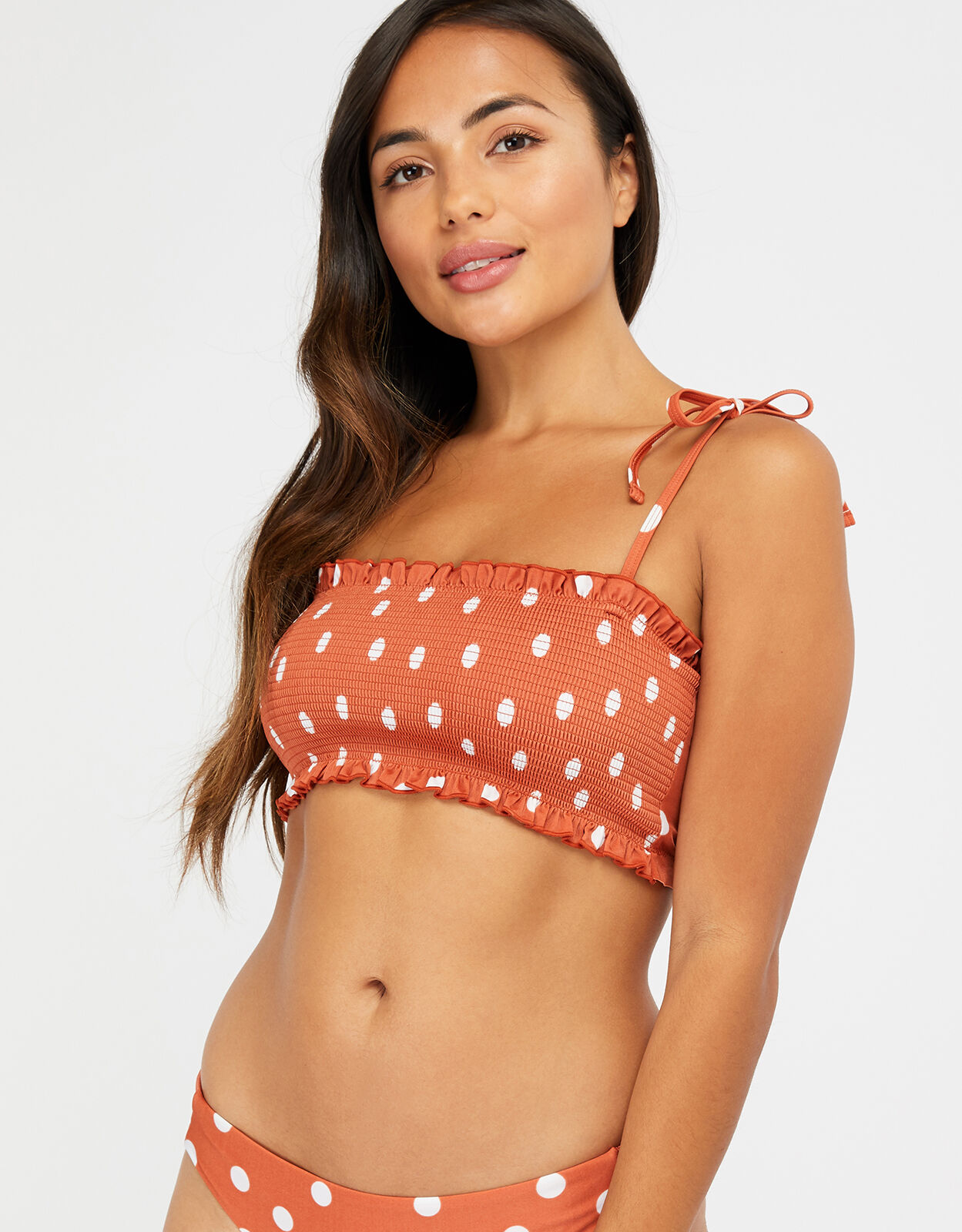 Red polka dot bikini uk online