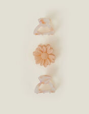 3-Pack Flower and Resin Claw Clips, , large
