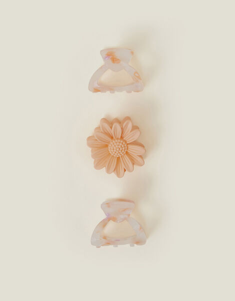 3-Pack Flower and Resin Claw Clips, , large