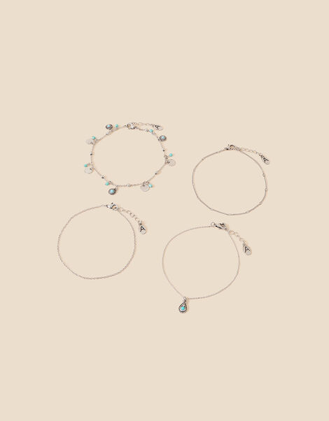 Charm Anklets 4 Pack, , large