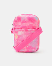 Girls Galaxy Print Crossbody Bag, , large
