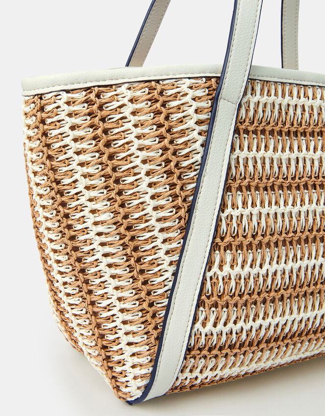 Mixed Weave Shoulder Bag, , large